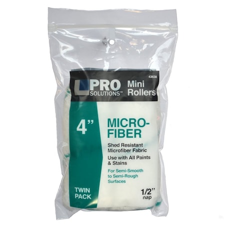 Pro Solutions 4 in. Mfibr Mini Rl 1/2 in. 2P 43638